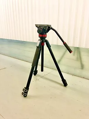 Manfrotto Tripod 055 With MVH502AH Fluid Video Head • £139