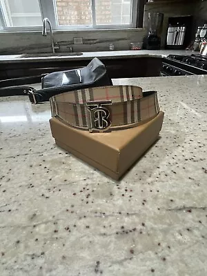 Men’s Burberry Belt Size 34 85 Eu Preowned With Box • $300