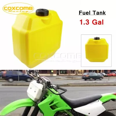 Dirt Bike Auxiliary Fuel Tanks 1.3 Gallon Off Road Gas Oil Tank For Suzuki Honda • $129.99