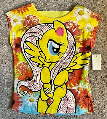 My Little Pony - Girls Fashion Top - Floral Theme - Small & Large - Fluttershy • $12.95