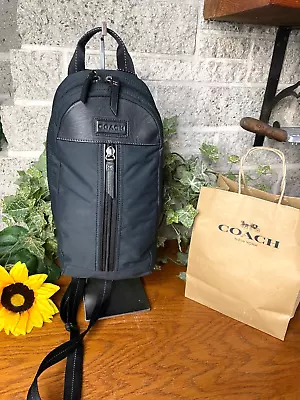 Coach Varick Nylon Sling 70692 Pack Backpack One Strap Hand Bag Purse Shoulder • $99