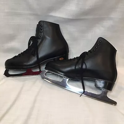 Reidell Figure Skates Sapphire MENS SIZE 10 Ice Skating Black - 11 & 1/3 Blades • $110