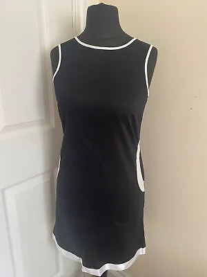 £22.49 • Buy Black & White 1960's Go-Go Girl Fancy Dress Set - Dress, Earrings, Hairband