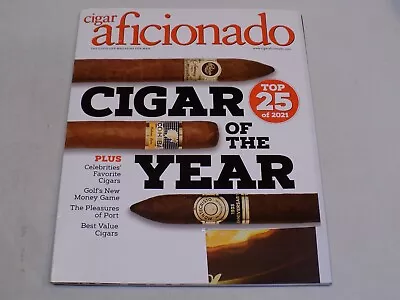 $9.99 • Buy Cigar Aficionado Magazine Jan Feb 2022 Golf Best Value Port Top 25 Of The Year +