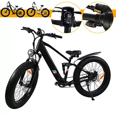 500W 48V Electric Bicycle City Ebike For Adult Mountain Bike 8 Speeds 40KM/H • $997.49