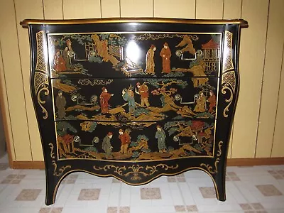 Vintage Drexel Et Cetera Collection Serpentine Chinoiserie Chest Of Drawers • $800