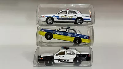 Greenlight Hot Pursuit 1/64 Ford Crown Victoria Police Interceptor 3 Cars Lot E • $10.50