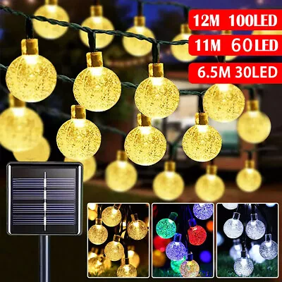 Solar Powered Retro String Light Garden Outdoor Fairy String Christmas Festival • £2.99