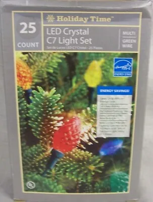 NEW STRAND CHRISTMAS LIGHTS 25 Count LED Crystal Light Set Multi Color • $14.50