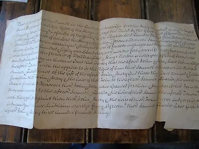 Vellum Document Agreement Between J. Harris & S. Downes 1765 • $13.06