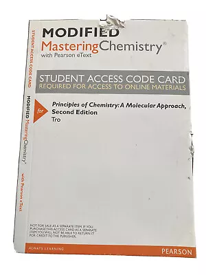 Pearson Principles Of Chemistry 2/e MODIFIED MASTERING Access Code W/ EText • $24.95