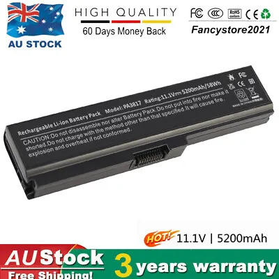 Battery Pack For Toshiba Satellite C660 C665 Notebook M/N: PA3817U-1BRS PABAS228 • $30.99