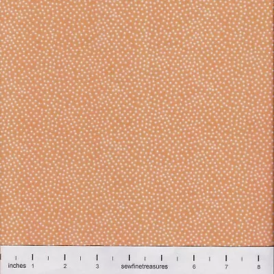 Garden Pindot TANGERINE Orange Michael Miller Fabric BOLT END By The FQ - 1/4 YD • $3.75