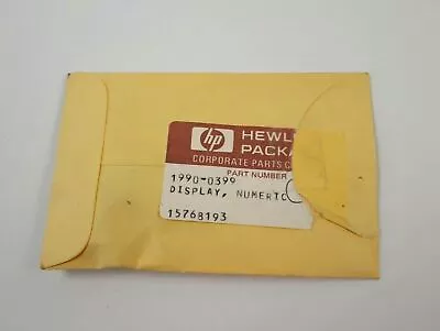 VTG HP 1990-0399 LED Red 7 Segment Hexadecimal And Numeric Indicator NOS • $22.35