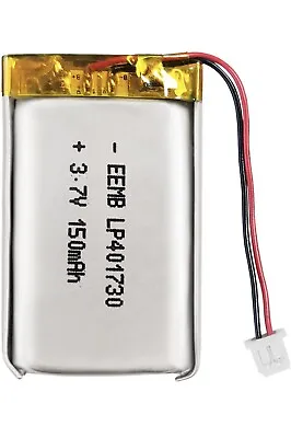 £4.90 • Buy 3.7V Lipo Battery 150mAh 401730 Rechargeable Lithium Polymer Ion Battery