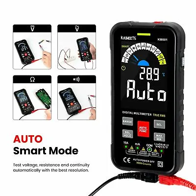 NEW KAIWEETS KM601 Smart Digital Multimeter Voltmeter 10000 Counts TRMS Diodes • $40