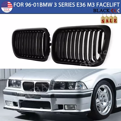 For 1996-2001 BMW 3 Series E36 M3 318i 328i Facelift Front Kidney Grille Black • $26.99