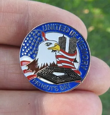 Pinmart United In Memory Patriots Day Tack Pin 1  Diameter  • $2.50