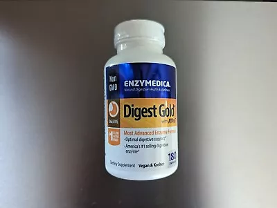 ENZYMEDICA Digest Gold ATPro Advanced Enzyme Formula 180 Caps EXP 8/25 & 10/25 • $40.99