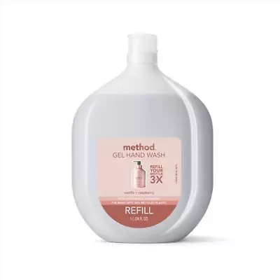 Method Vanilla & Raspberry Scent Gel Hand Wash Refill 34 Oz • $18.26