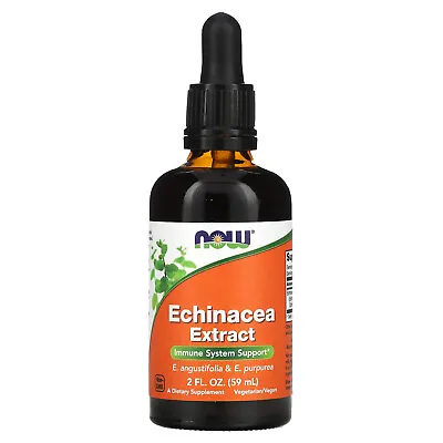 Now Foods Echinacea Extract 2 Fl Oz 60 Ml GMP Quality Assured Vegan Vegetarian • $14.99