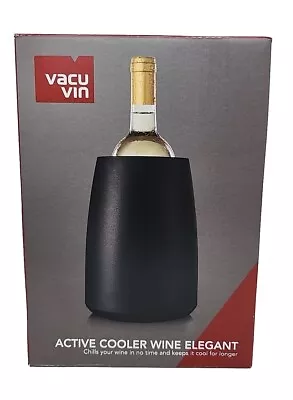 NEW Vacu Vin Rapid Ice Elegant Wine Cooler. Black • $39.99