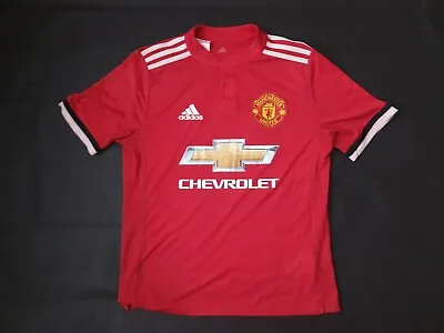 Manchester United Home Football Shirt Chevrolet 2017 2018 Child Size 13-14 Years • £17.99