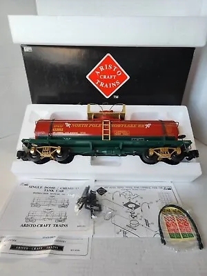 Aristocraft Train 41325 Christmas Tanker Chemical Tank Car Red 1:29 Single Dome • $98