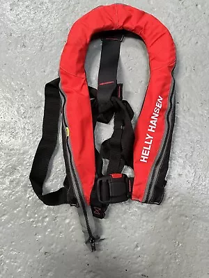 Helly Hansen Kids Junior Child Life Jacket Youth Size Red Automatic Lifejacket • £30