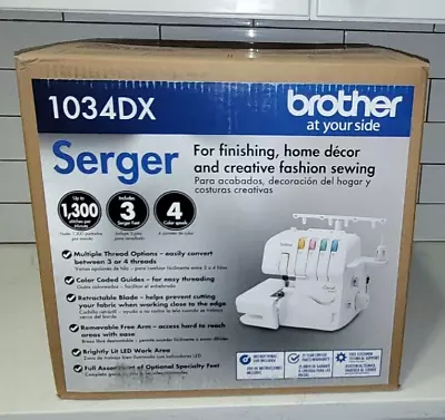 Brother 1034DX 3/4 Thread Serger Machine ***NEW IN BOX*** • $157.50