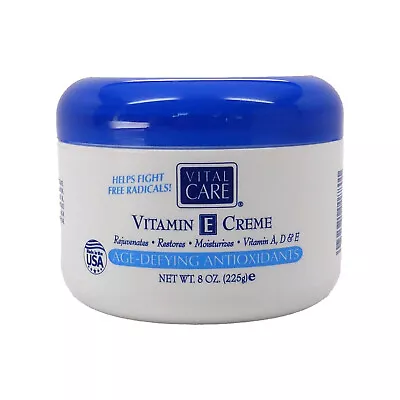 Vital Care Vitamin E Creme Age Defying Antioxidants 8 Oz. Vitamin A D + E • $15