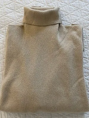 POLO RALPH LAUREN Vintage Deadstock NWT Rib Knit Cashmere Turtleneck Sweater XXL • $295