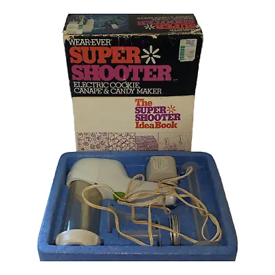 Vintage WearEver 70001 Super Shooter Electric Cookie Maker All Parts And Manual • $62.97