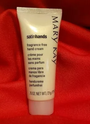Mary Kay Satin Hands FRAGRANCE-FREE HAND CREAM .75 Oz. Travel Size  • $4.99