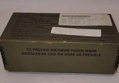 Vintage Stemaco NSN 8465-01-004-2893 Sun Wind Dust Military Goggles 2 Lenses • $29.95