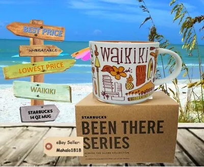 $25.25 • Buy 🌺14oz Mug WAIKIKI Hawaii - Been There Series 2018 Coffee Tea Cup NIB Starbucks