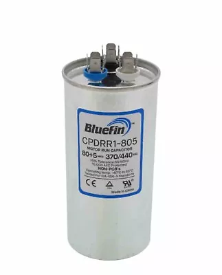 80/5 MFD UF Dual Run  370 440 Volts AC Motor HVAC 80+5 Universal CAPACITOR • $19.49