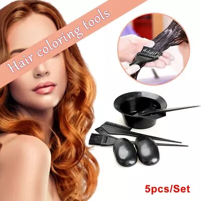 Hair Coloring Dyeing Perming Tools Mixing Bowl Hair Dye Brush And Tint Tool  RY • £5.18