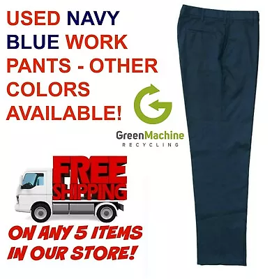 Used Uniform Work Pants Cintas Redkap Unifirst G&K Dickies And Others NAVY • $7.49