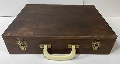 Vintage Wood Artist Art Supply Sketch/Painting Travel Storage Box Case  • $34.97