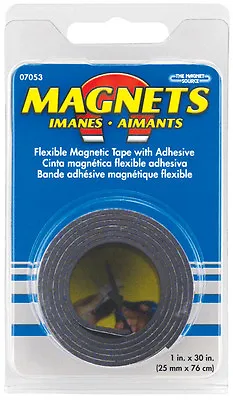 Master Magnetics  The Magnet Source  1 In. W X 30 In. L Mounting Tape  Black • $7.99