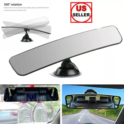 11  Black Rear View Mirror Interior On Car Auto Replacement Day Night Universal • $10.49