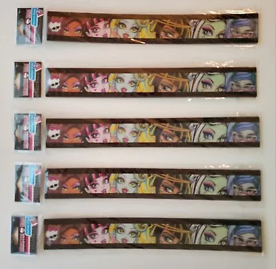 5 Pack Monster High Doll 3D Holographic 12  Ruler - Party Favors Frankie Ghouls • $20