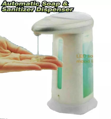 £9.99 • Buy Automatic Soap Dispenser Sensor Hands Free Ir Touch Less Sanitiser Liquid Gel  