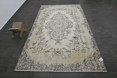 Oushak Turkish Vintage Rug 5x9 Kilim Rug Anatolian Handmade Boho Decor BEIGE • $200