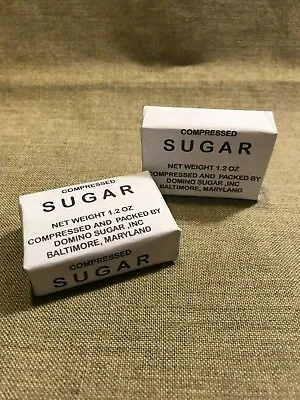 WWII US Army Marine Corps K-Ration 10-in-1 Ration Compressed Sugar Box's • $7.99