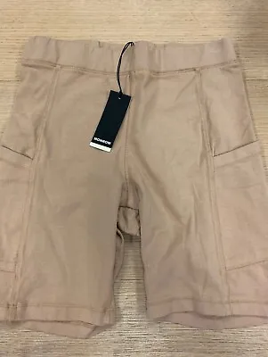 MONROW Biker Shorts Latte Brown Size S BNWT • $30