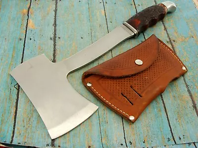 Vintage Schrade Walden Usa Survival Camp Hatchet Chopper Axe Knives Knife Tool • $95