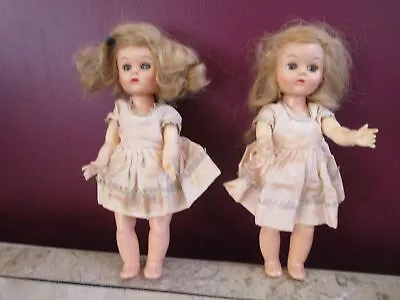 2 Virga Plastic Walker Dolls In Original Dress Ginny Friends 8   • $14.99