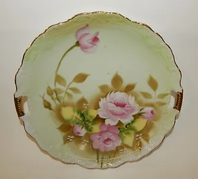 $9.99 • Buy Lefton Japan #719 Hand Painted Handled Serving Plate - Gilded